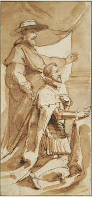 Adalbéron de Louvain et son saint patron - Pierre Paul Rubens - 1640 - Philadelphia Museum of Art